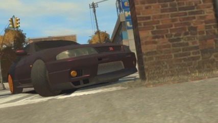 Gta 4 - Drifting To The Car Wash (nissan Skyline)