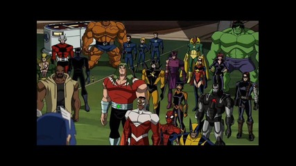 Супер дива снимка от анимацията Отмъстителите: Най-могъщите герои на Земята (2010-2011-2012)