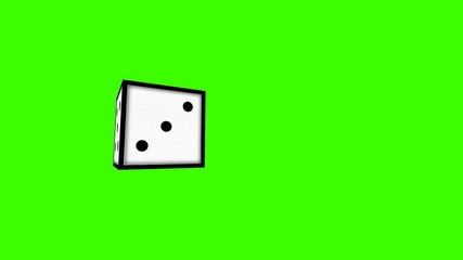 Spinning Dice - Green Screen Animation