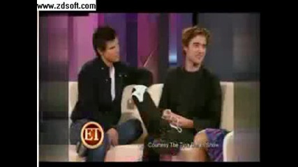 robert pattinson bites tyra like a vampire xd