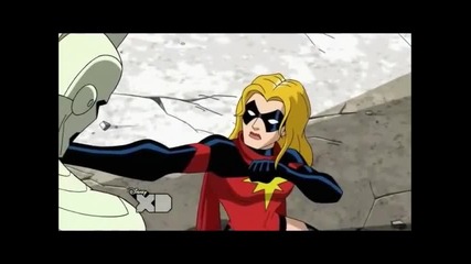 Могъщата героиня Мис Марвел от анимацията Отмъстителите: Най-могъщите герои на Земята (2010/11/12)
