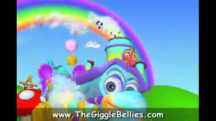 The Gigglebelly Train children's song preview / Fun train music video for kids
