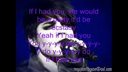 (lyrics) Adam Lambert - If I Had You