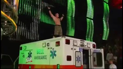 John Cena Aa Kane on top of the Ambulance