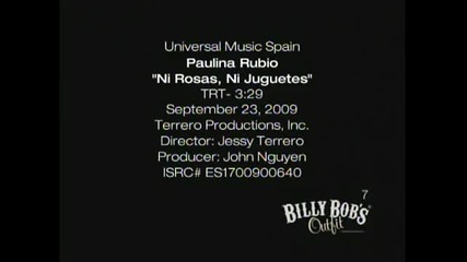 Paulina Rubio - Ni Rosas Ni Juguetes