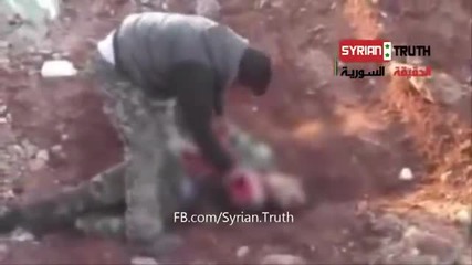 Терорист, изял сърцето на сирийски войник (видео 18+)