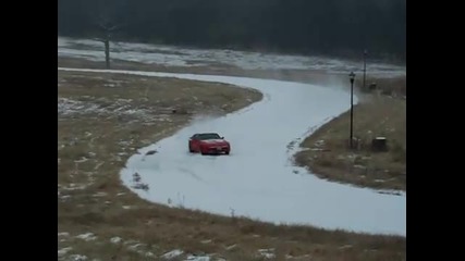 Porsche 944 Drifting in the Snow 2 