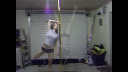 Pole dancing clips on my new pole (aneka - Japanese Boy) 