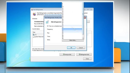 Windows® 7: Schedule Disk Defragmenter
