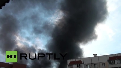 Russia: Huge blaze at warehouse in Mytishchi near Moscow