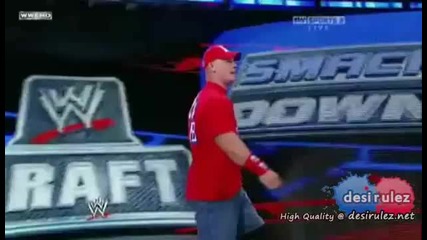 John Cena Drafted To Smackdown - Wwe Draft 2011_(360p)