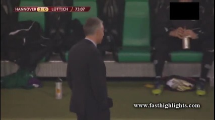 Хановер 96 4:0 Стандарт Лиеж - 1/8 Финален реванш за Лига Европа