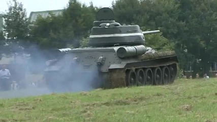 Т34 в движение
