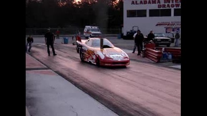 Diesel Funnycar Making a pass