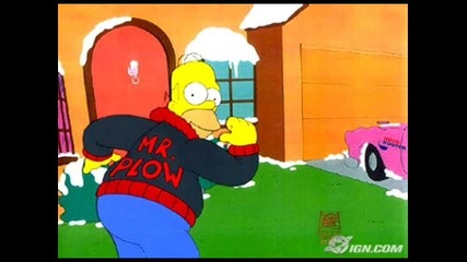 homer simpson Mr Plow 