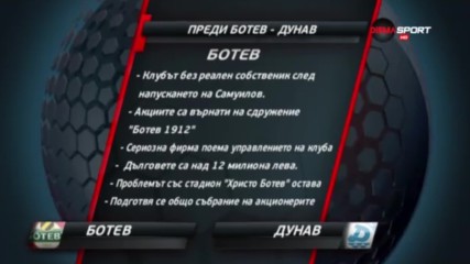 Преди Ботев Пд - Дунав
