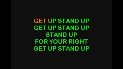 Bob Marley & The Wailers - Get Up Stand Up (karaoke) 