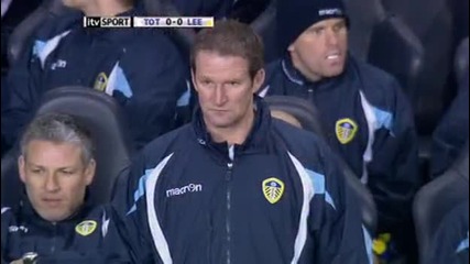 Fa Cup Highlights - Tottenham 2 - Leeds 2 (1 полувреме)