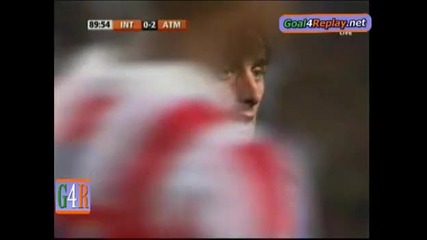 Пропуснатата дузпа на милито Inter - Atletico Madrid (0 - 2, 27 8 2010) 