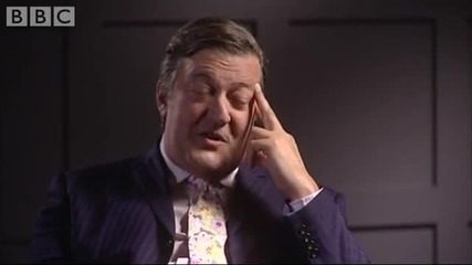 Stephen Frys manner - Bbc celebrity interview 