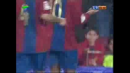 Barcelona - Santander 1:0 Ronaldinho Goal