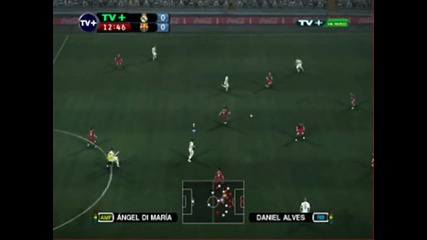 Pes 2010 Patch 5 Trenera Gameplay Real Madrid vs Barcelona 
