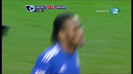Chelsea - Everton 1:1 - гол на Дрогба