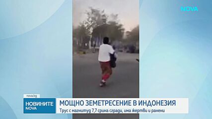 Най-малко петима души загинаха при силно земетресение в Индонезия