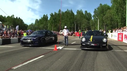 Супер автомобилите - Nissan Gt-r - 1500кс и 1000кс и Porsche Gt2 9ff - 1100кс