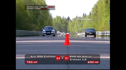 Audi Rs6 Evotech vs Bmw M6