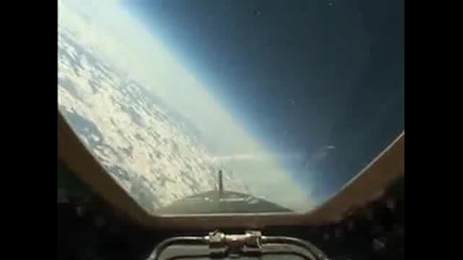 Cockpit view of Mig - 25 Foxbat In Over 65000 Feet