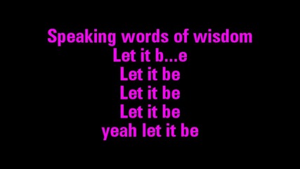 Karaoke The Beatles - Let It Be