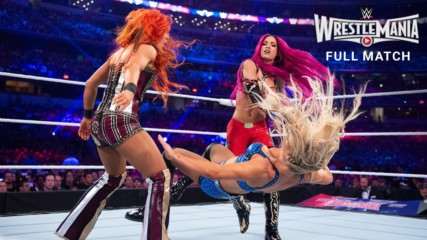 Charlotte Flair vs. Sasha Banks vs. Becky Lynch - WWE Women's Title Triple Threat Match: WrestleMania 32 (Full Match - W