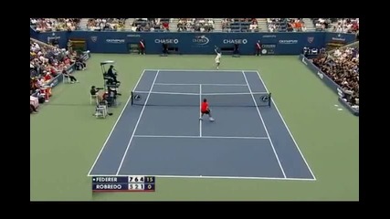 Federer vs. Robredo Us Open 2009