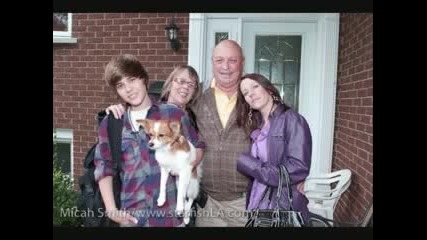 justin bieber visiting home pics