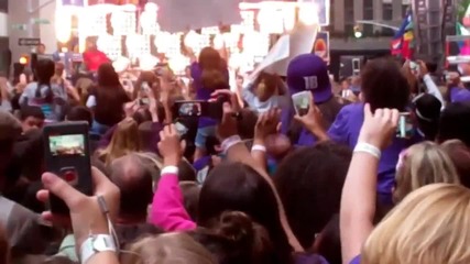 Justin Bieber performs Baby on Today Show 6-15-12