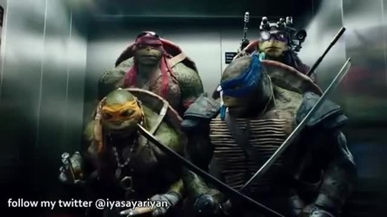Забавна част във филма Костенурките нинджа (2014)