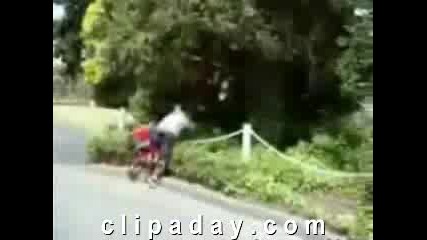 Insane Tricycle Wreck