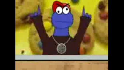 Cookie Monster Cartoon Rap