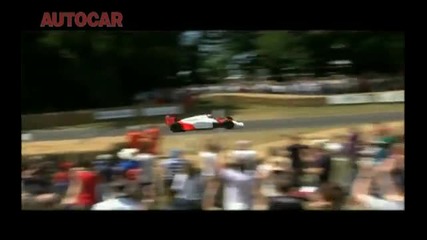 Goodwood Fos 2010 - Jenson Button drives Alain Prosts Mclaren Mp4 2c 