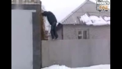 parkour From The Wall - Todays Big Fail 