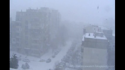 Варна - зимна буря 25.02.11 