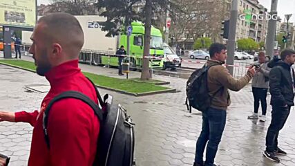 ЦСКА е на Националния стадион за мача с Левски