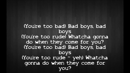 Bob Marley - Bad Boys [lyrics]