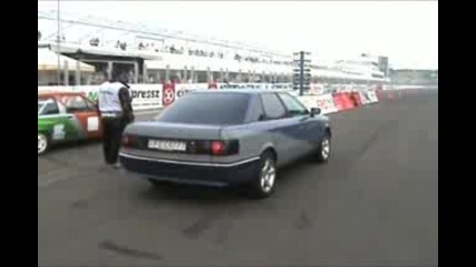 Audi 90 Quattro Turbo Vs. Opel Corsa Gsi Drag Race