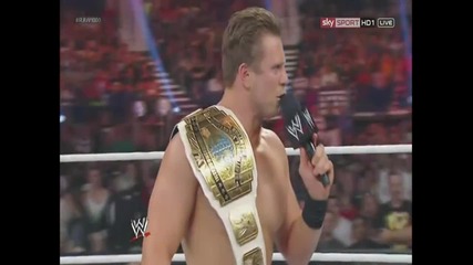 Миз печели Ик. титла - Raw 1000 23/07/12