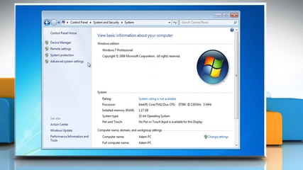 How to specify the default operating system for start-up on a Windows® 7-based Pc?