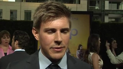 Chris Lowell Talks Emma Stone At The Help Premiere