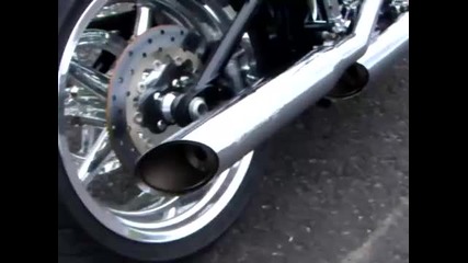 Harley Rocker C Remus Sound open rearfender shorty 