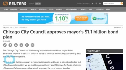 Chicago City Council Approves $1.1 Billion Bond Plan